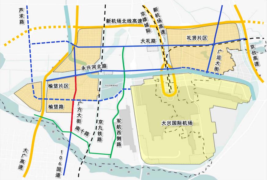 临空区大兴片区路网"迎新",这条道路今年开工建设