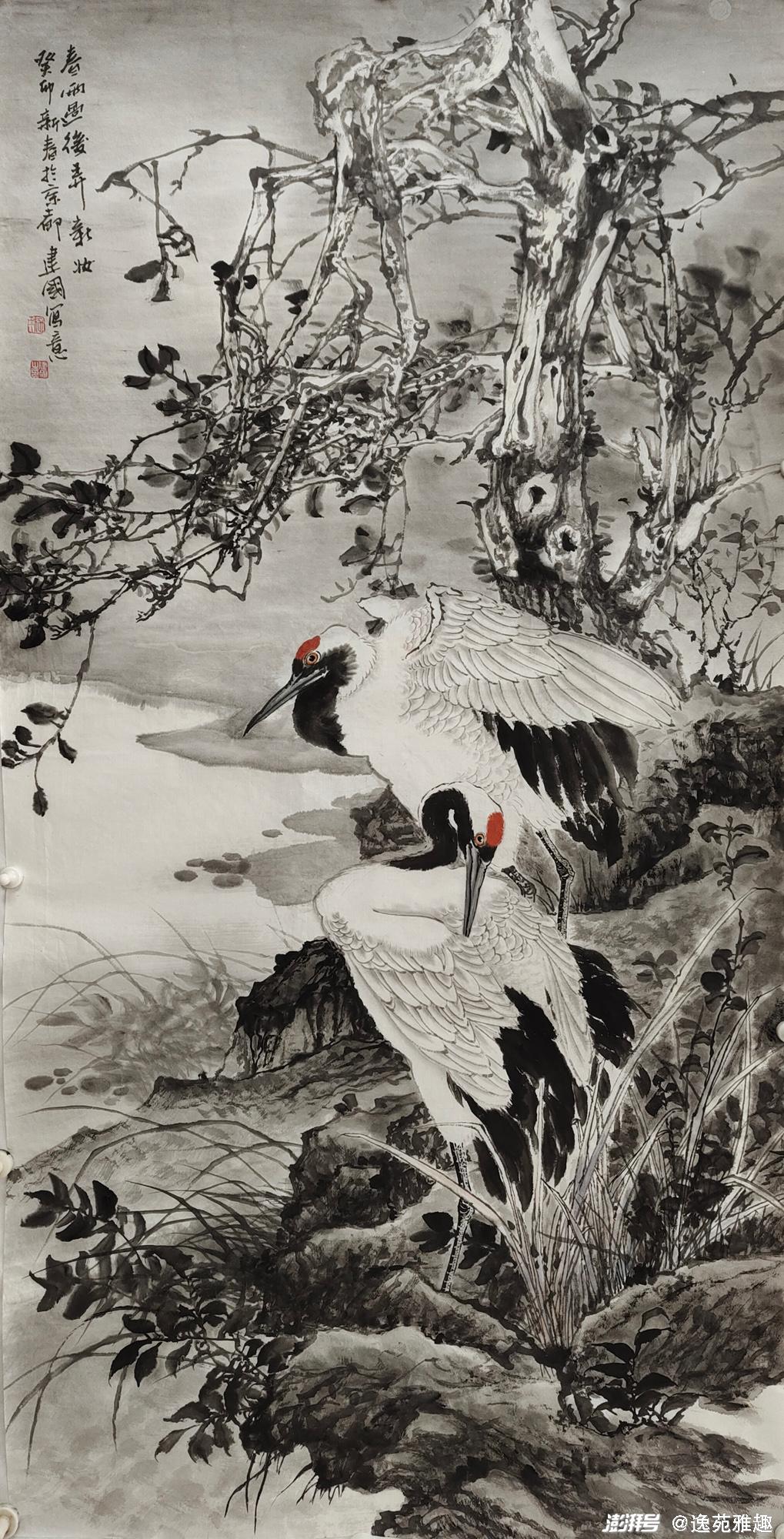 施建国画作之美:四季流转入画,水墨诗意醉心_澎湃号·湃客_澎湃新闻-The Paper