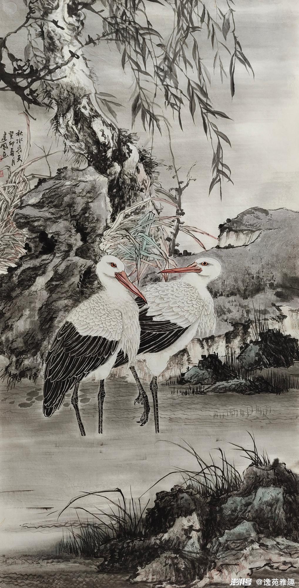 施建国画作之美:四季流转入画,水墨诗意醉心_澎湃号·湃客_澎湃新闻-The Paper