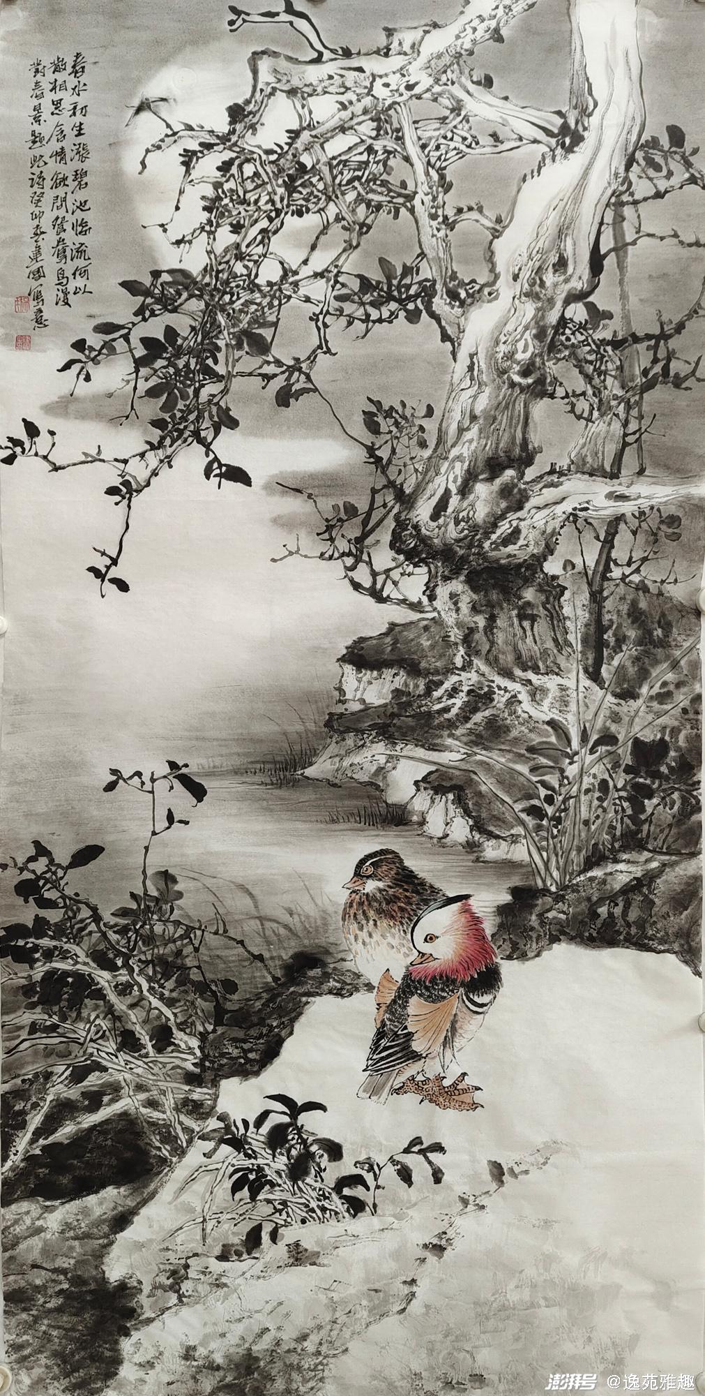 施建国画作之美:四季流转入画,水墨诗意醉心_澎湃号·湃客_澎湃新闻-The Paper
