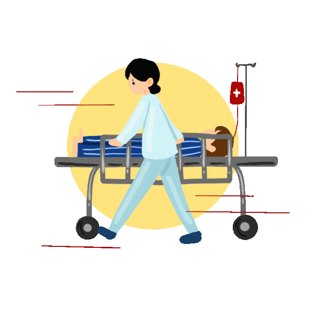 并帮助家属将老人抬到急救床便将其护送到医院仅用5分钟带领求助车辆