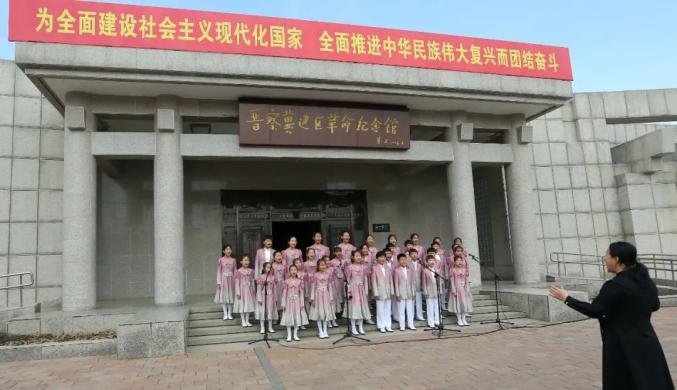 "恋乡·骑行保定"探寻最美乡村丨纪念馆前起歌声_澎湃号·政务_澎湃