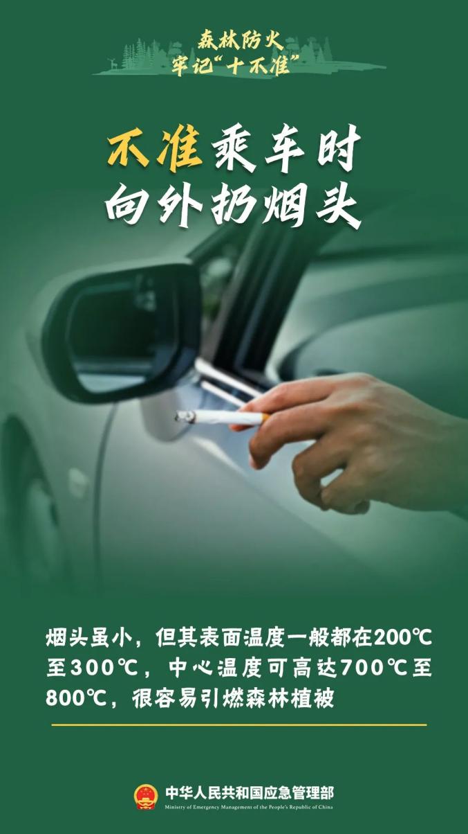 进入春季森林草原防火期十不准要牢记