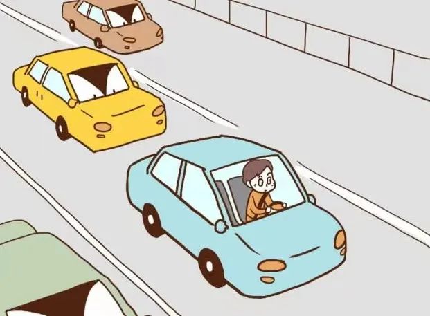 02在中间车道行驶高速上遇到横风的感觉非常明显,方向盘好像是被一个