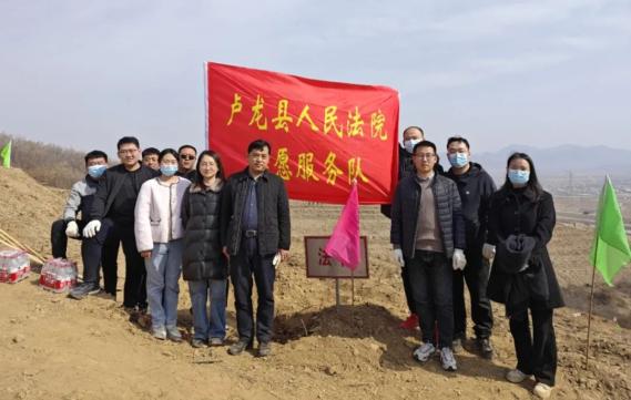 卢龙法院积极开展春季义务植树活动