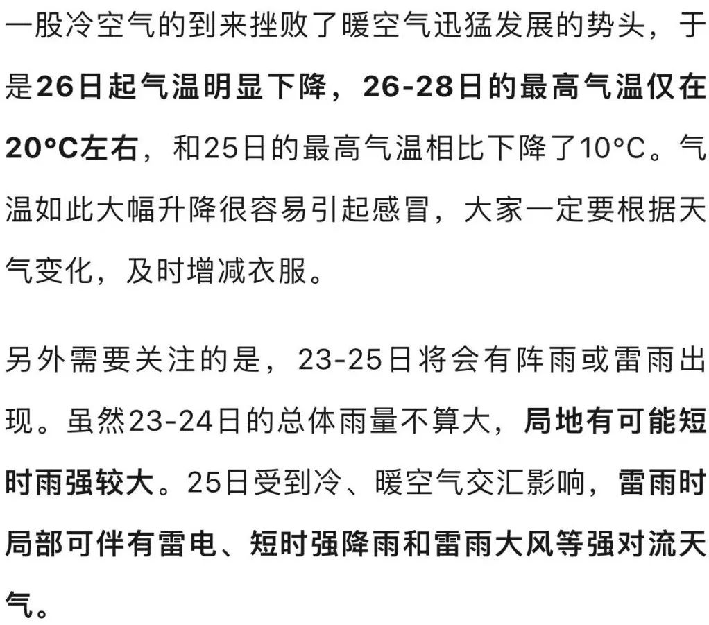 萧山天气趋势预报23日(周六):多云到阴,部分有阵雨或雷雨,气温18到28