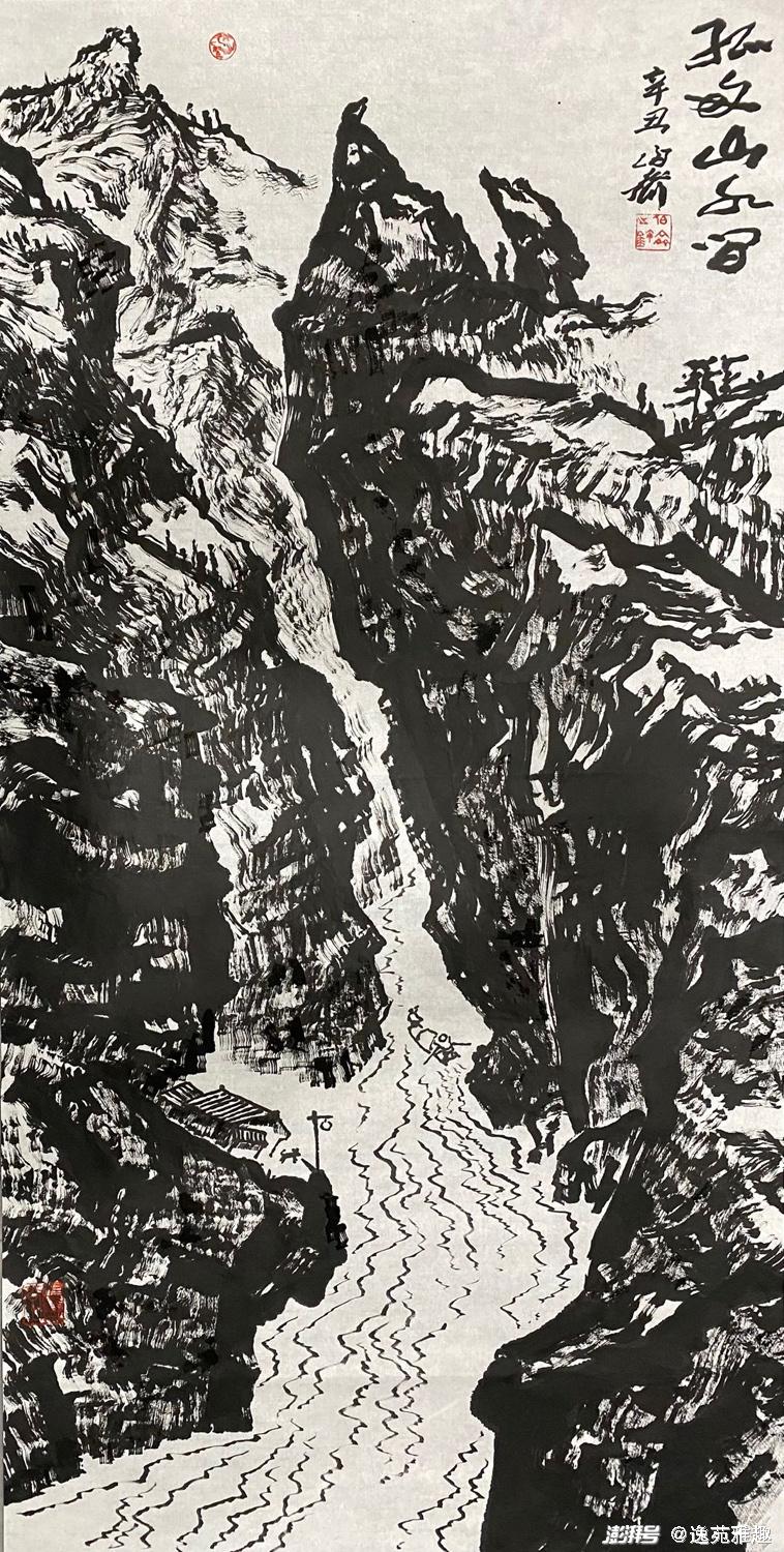 姚伯齐焦墨山水:墨韵流转,山魂水魄,诗画合一_澎湃号·湃客_澎湃新闻