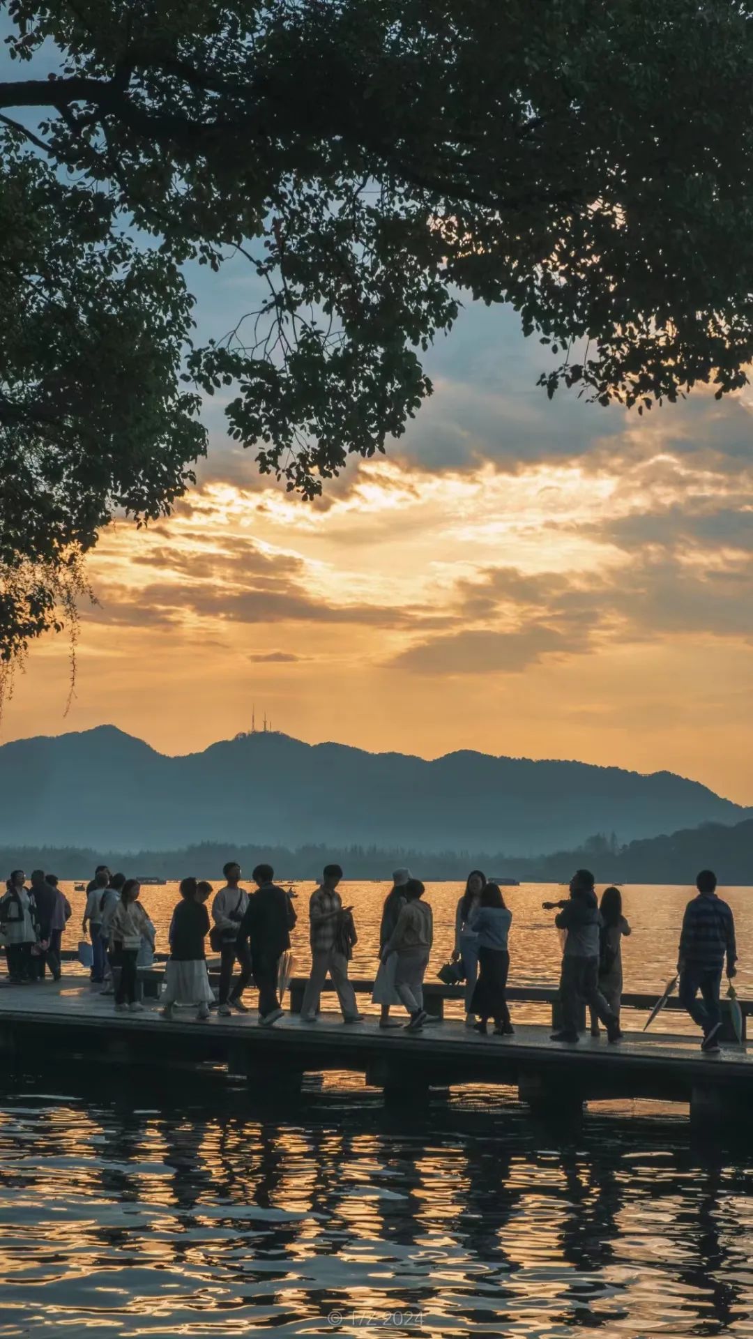 杭州西湖天气图片