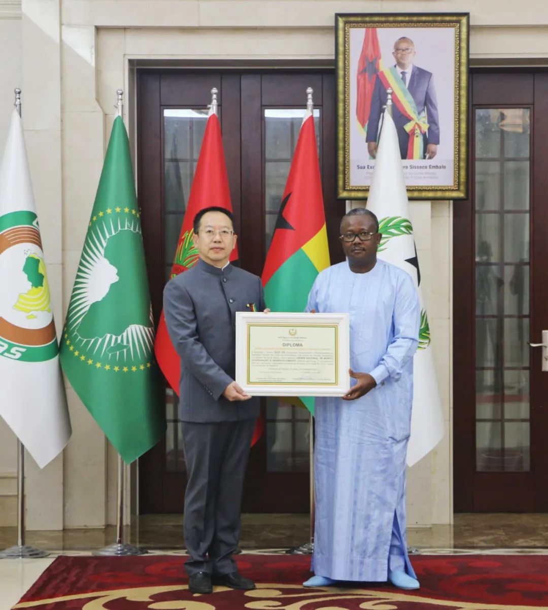 驻几内亚比绍大使接受几比总统恩巴洛授勋_澎湃号·政务_澎湃新闻-the