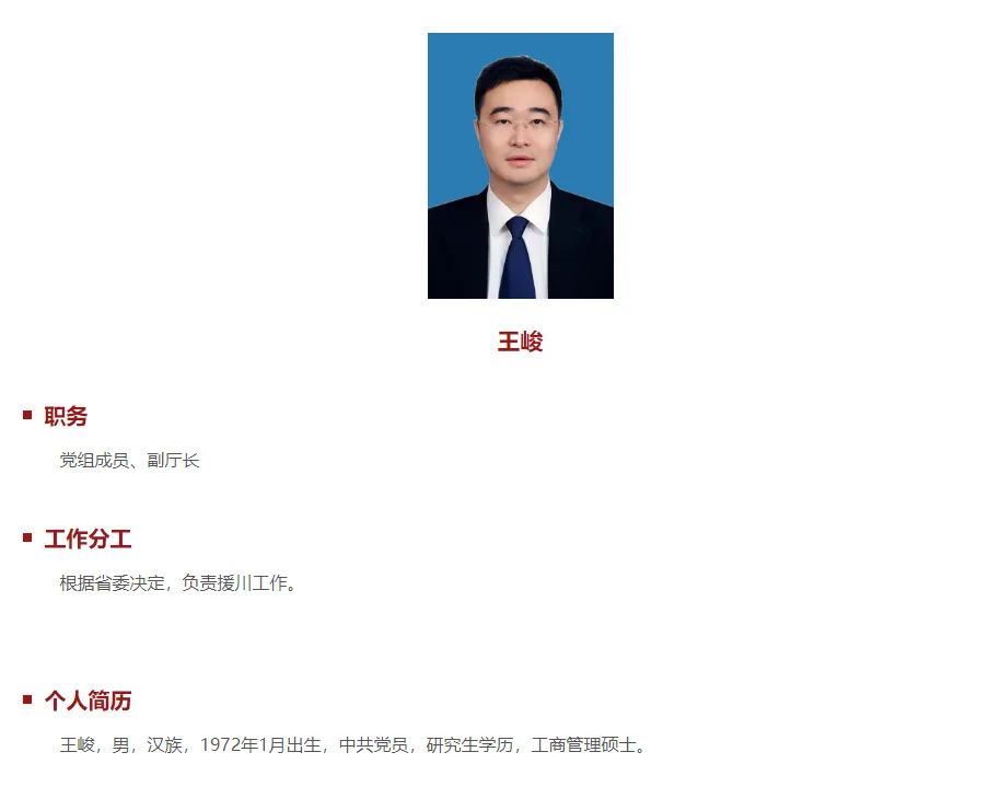 挂职四川省政府副秘书长,浙江省文广旅厅副厅长王峻逝世,享年52岁