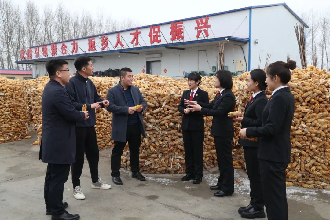 普法活动结束后,法官干警们又来到梨树镇聚丰种植农民专业合作社了解