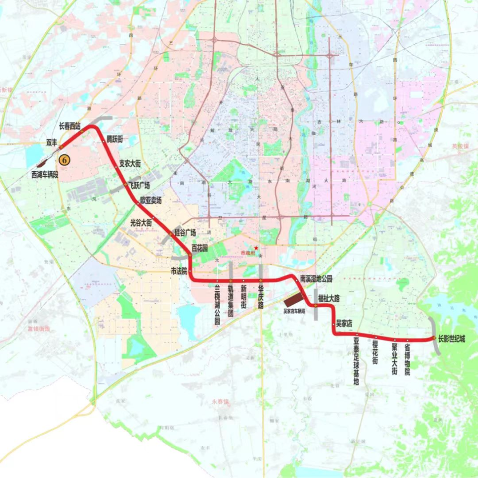 地铁6号线东延线路图图片