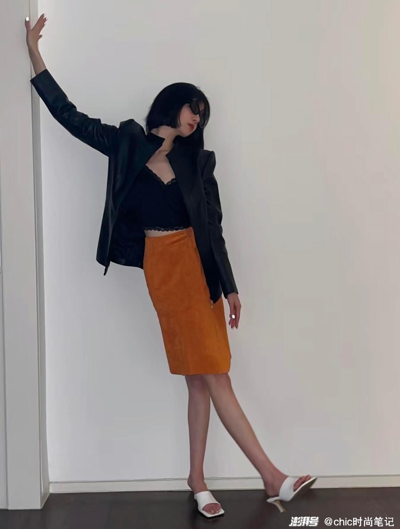 腿精李溪芮的个性穿搭,古灵精怪,身材纤瘦真的超加分_澎湃号·湃客