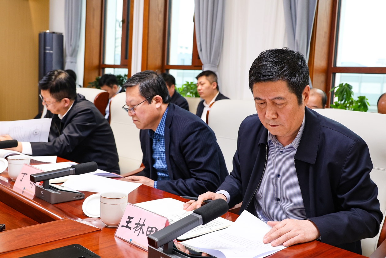 师王林田,集团董事会秘书丁郁,总审计师许栩,总工程师卢少林出席会议