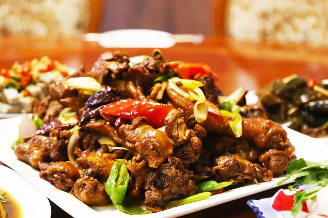 古浪美食古丰麻湾爆炒土鸡