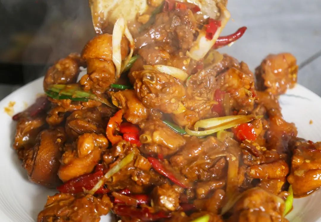 古浪美食古丰麻湾爆炒土鸡