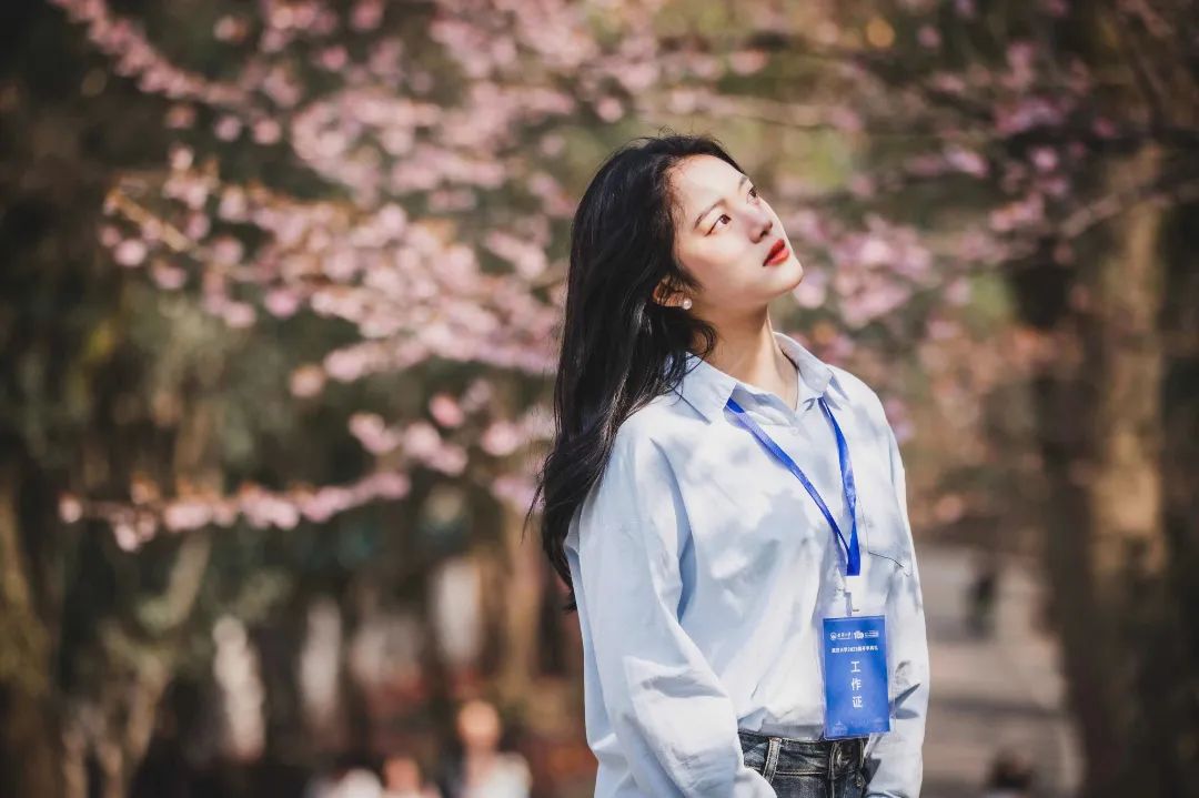 樱花将谢武大学生惊艳打卡