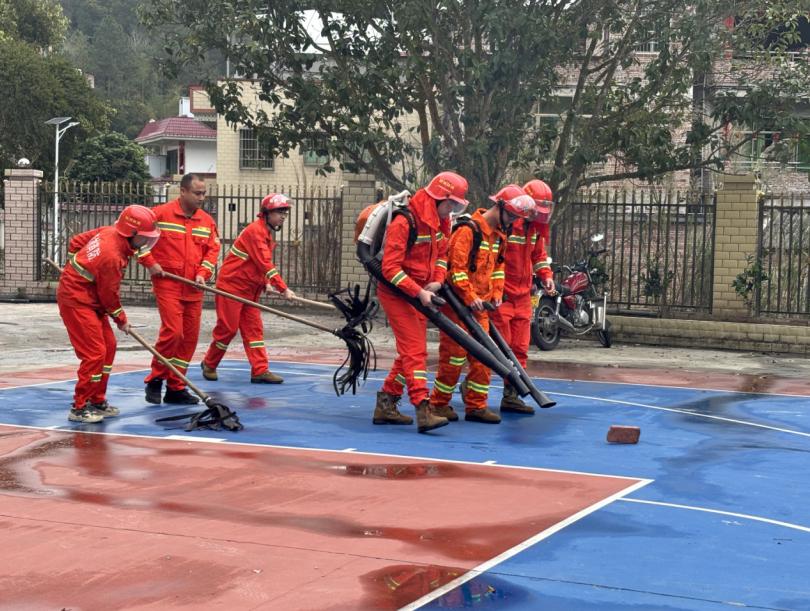 北市镇开展森林防灭火和防洪救灾演练活动