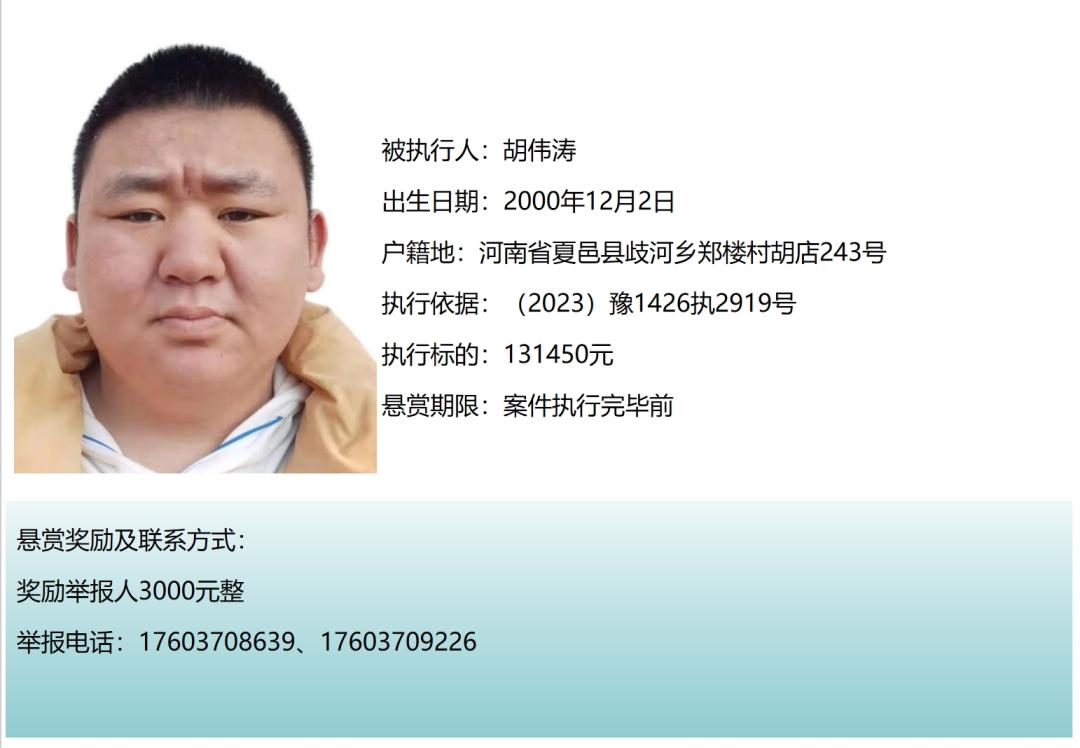 商丘法院执行悬赏公告_澎湃号·政务_澎湃新闻-the paper