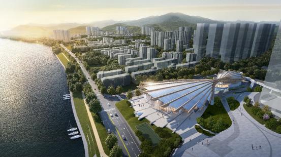 新加坡cpg集团合作设计的厦门翔安机场航站楼钢结构屋盖网架顺利合拢