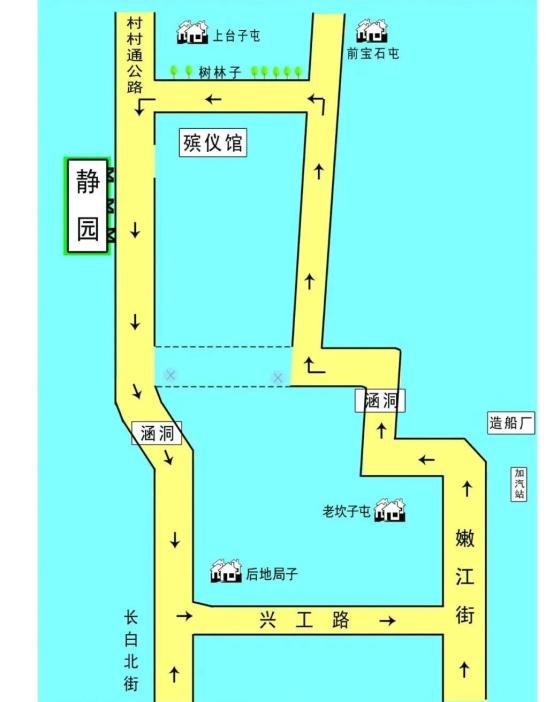 两公布一提示大安交巡警关于清明节期间去往静园交通出行提示