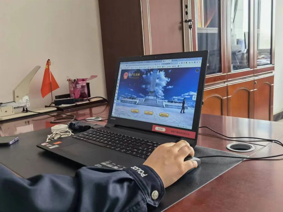 孪井滩公安分局开展网上祭扫英烈活动