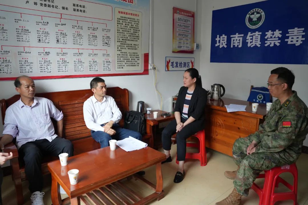 吴汉北到埌南镇督导禁毒工作