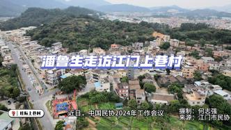 广东江门市蓬江区：潘鲁生走访上巷村