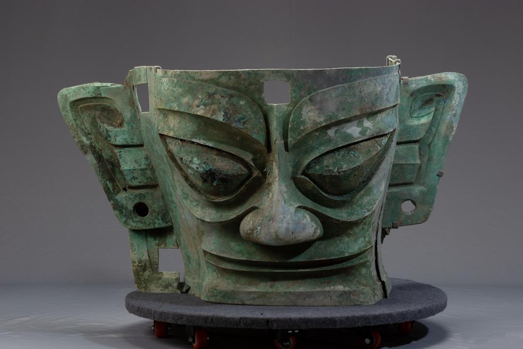 旧藏 中国 三星堆文化 青銅立人 青銅器 時代物 中國古美術 極細