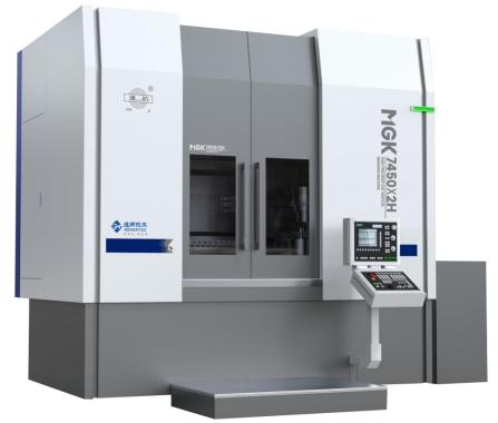 展品8:mgk7450×2h数控高精度立式磨床该产品适用于以盘,轴为主要特征