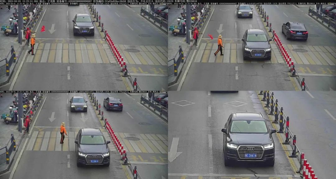 路口)违法时间:2024年4月1日13时27分车主:赵恒车牌:鄂e60c34违法地点