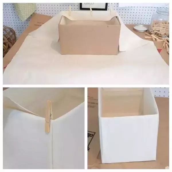 差不多了再细致点的可以继续用旧皮带制成收纳箱提手固定在纸箱两侧并