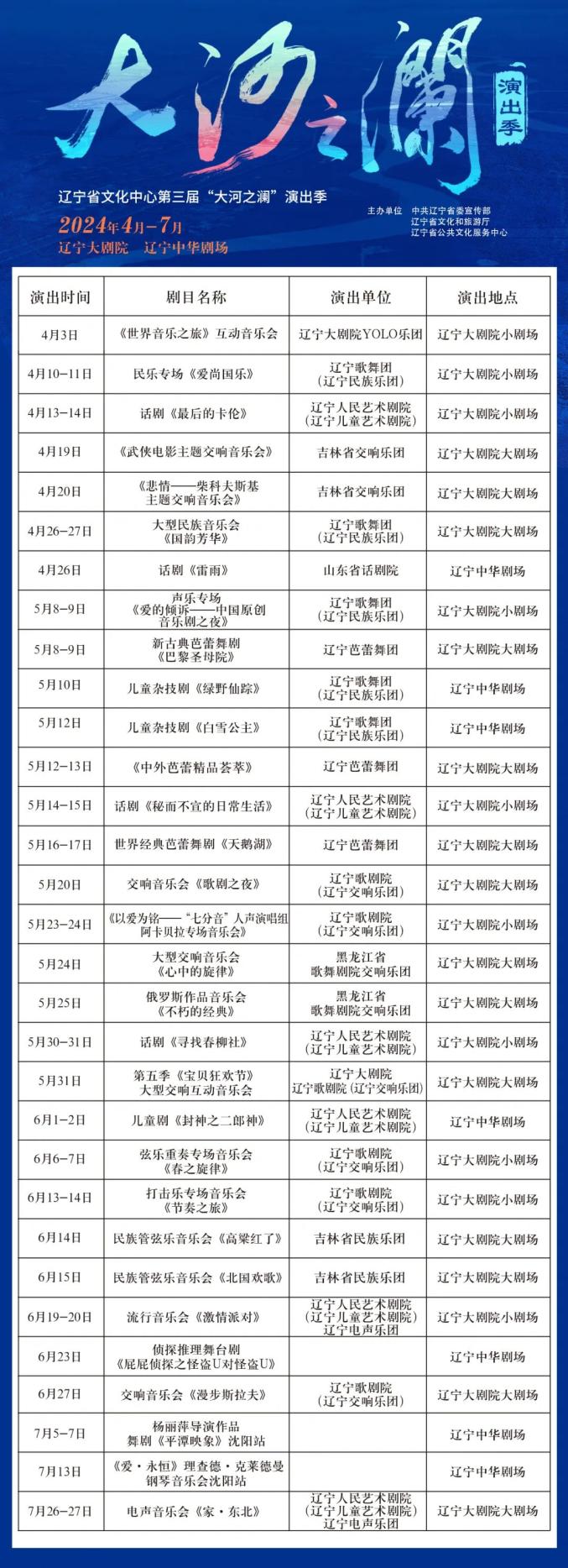 你期待的演出季来了!