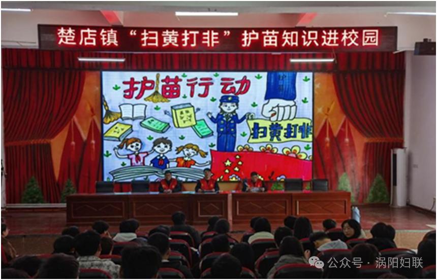 扫黄打非涡阳县楚店镇妇联开展扫黄打非护苗知识进校园活动