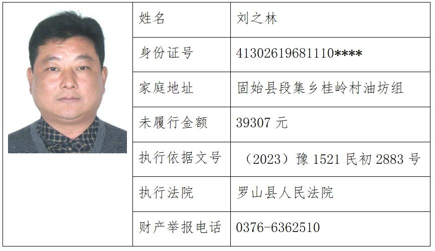本期案件信息由罗山县人民法院执行局提供并解释;2.