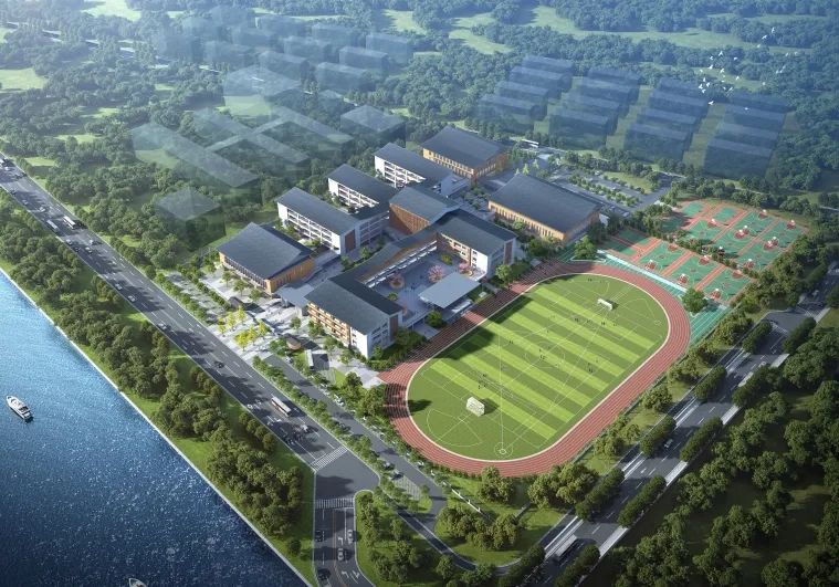 新建武阳中学效果图计划于2026年秋学期投入使用学校办学规模36个班