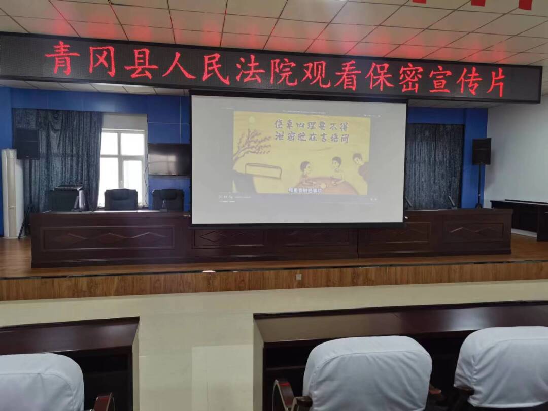 全民国家安全教育日青冈法院多措并举学习宣传贯彻保密法
