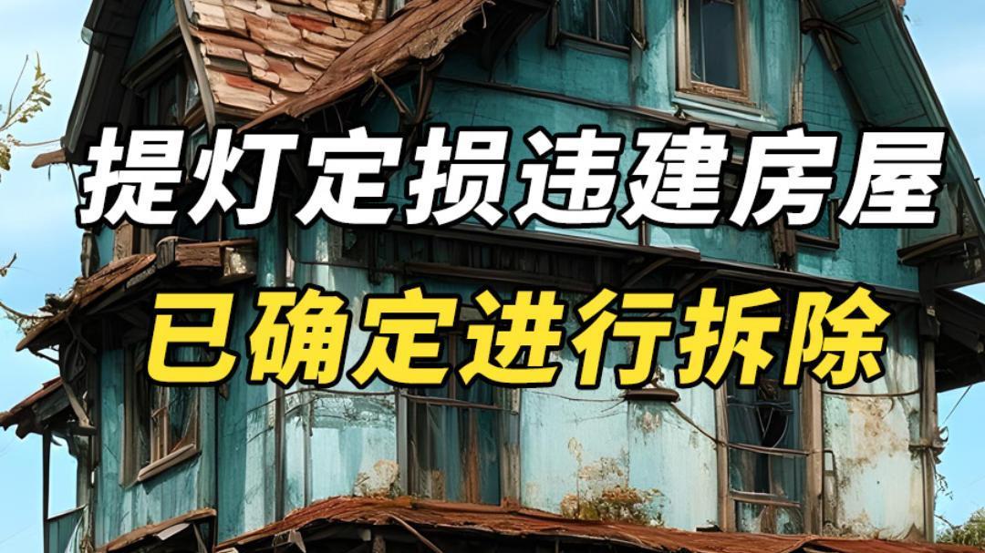 “提灯定损”涉事违建房屋确定拆除，目前正研究拆除方式