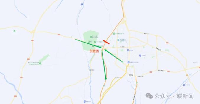 (三)东胜西立交:(二)s24兴巴高速去往达旗树林召,东胜方向的车辆请