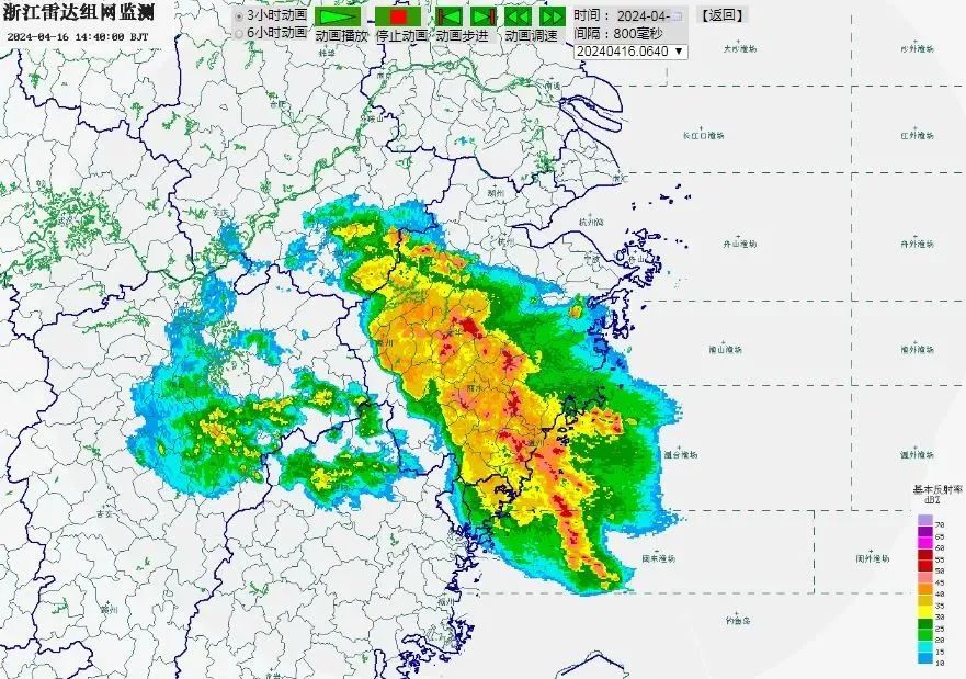 目前,嵊州市气象台已将暴雨红色预警信号调整为暴雨黄色预警信号:受强