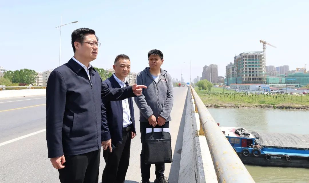 殷俊带队开展巡河活动暨督查国省考断面水质情况