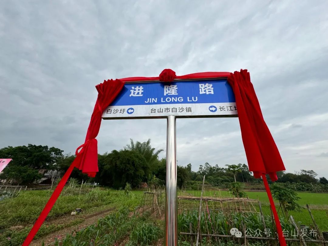 弘扬"丁龙精神"!白沙镇"进隆路"揭牌