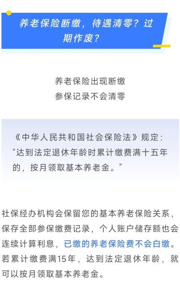 养老保险缴满15年就可以“坐等退休”?断缴就要清零?官方回应→_澎湃号·政务_澎湃新闻-The Paper