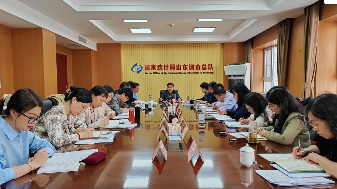山东调查总队召开一季度经济形势分析会议