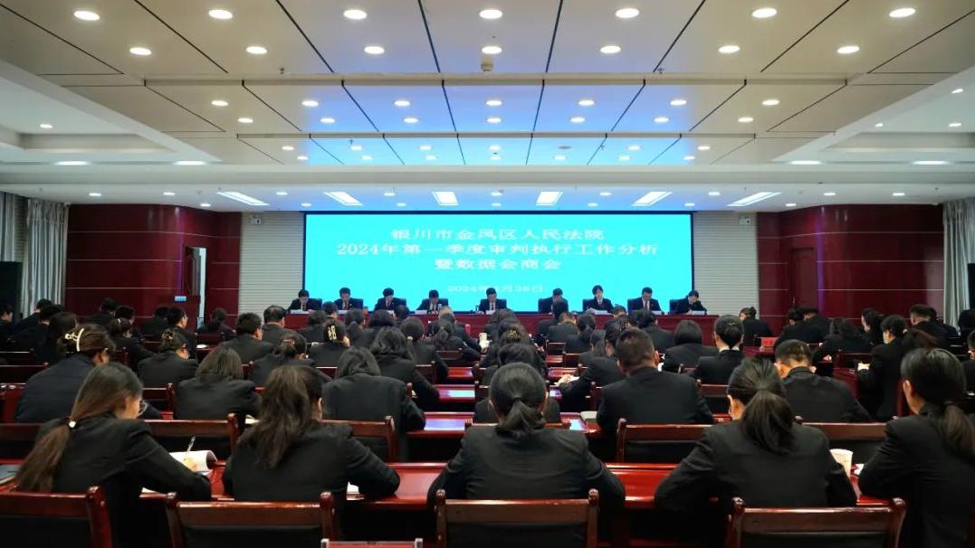 金凤区人民法院召开2024年第一季度审判执行工作分析暨数据会商会