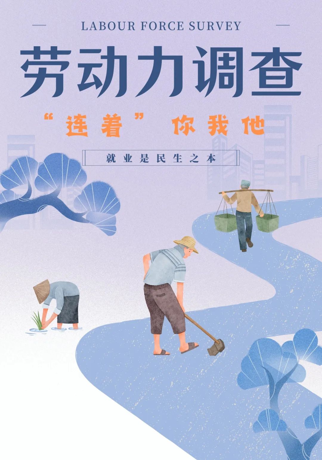致敬劳动者,2024年劳动力调查宣传海报展来了!