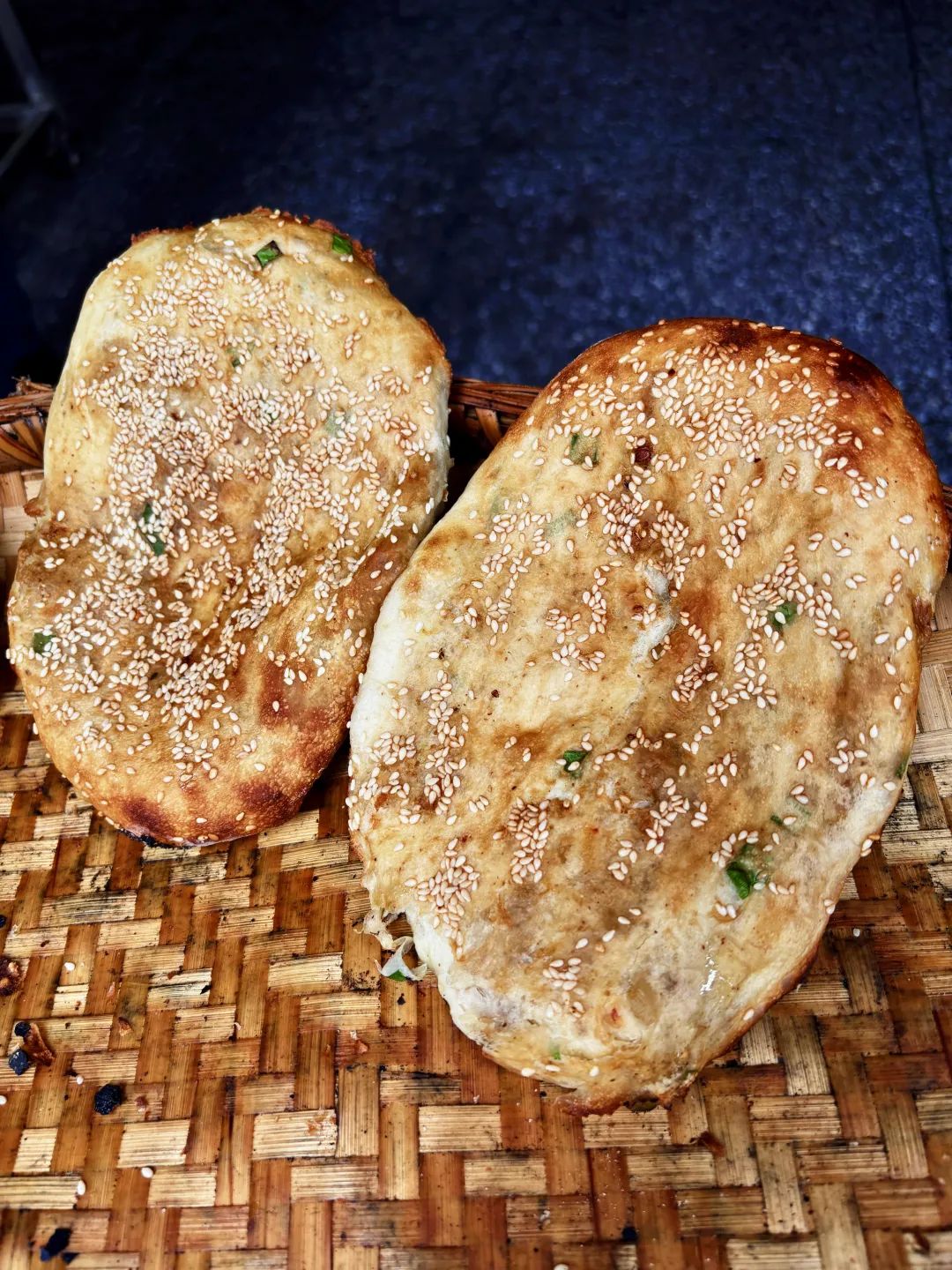 袁氏老烧饼土家香麻圆儿烤王记葱油饼(恩施电器滨江路)适味夹肉饼大覃