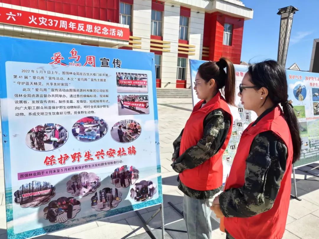 【基层动态】漠河市图强镇开展2024年"爱鸟周"宣传活动