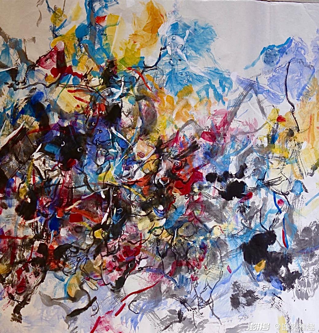 画家支部,水墨抽象