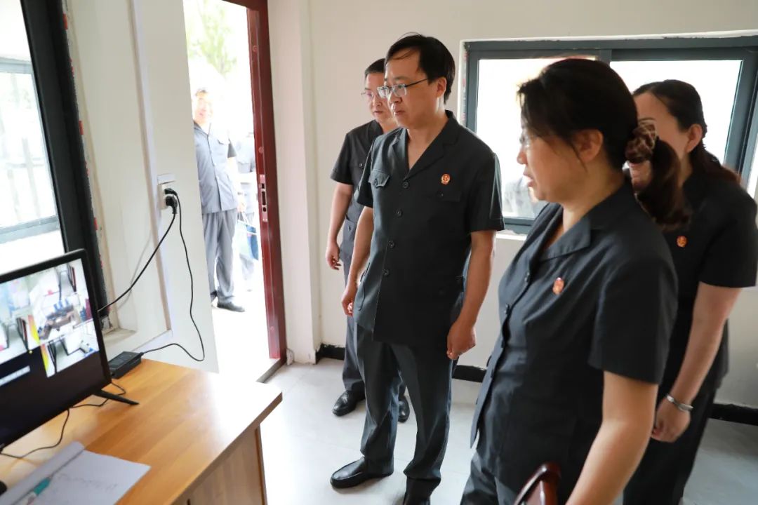 周口中院副院长刘俊荣带队到项城法院南顿法庭观摩指导